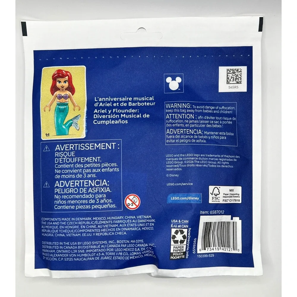 LEGO Disney Princess 30720 Ariel & Flounder's New Sealed Polybag
